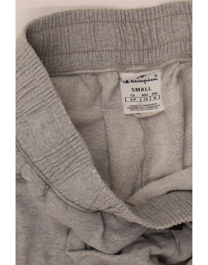 CHAMPION Mens Graphic Tracksuit Trousers Joggers Small  Grey Cotton Vintage Champion and Second-Hand Champion from Messina Hembry 