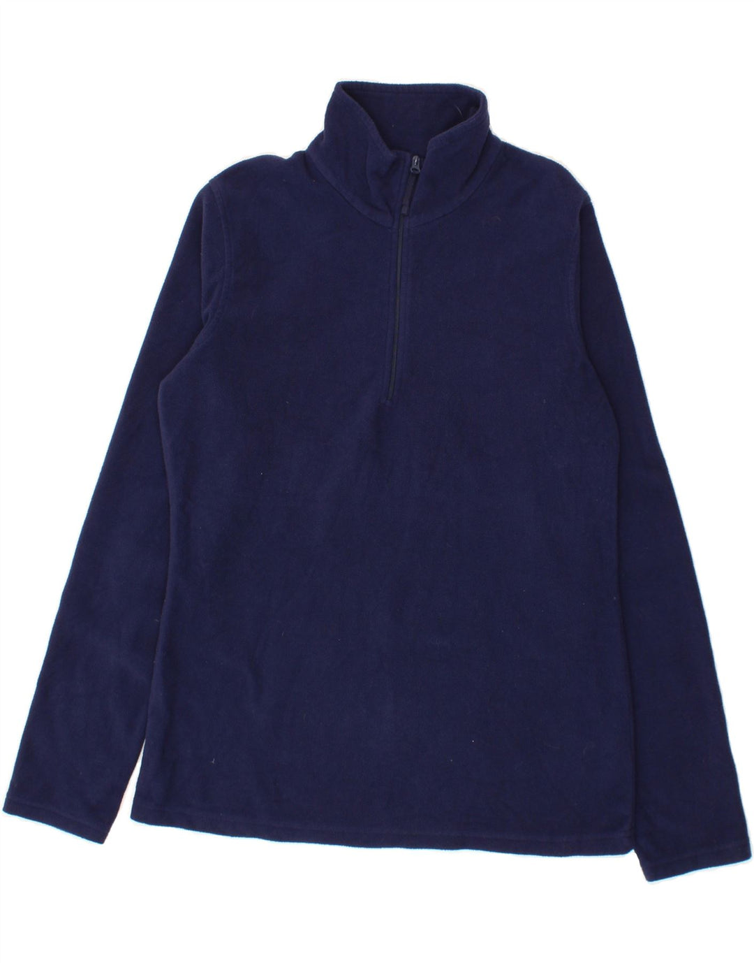 MOUNTAIN WAREHOUSE Mens Zip Neck Fleece Jumper Medium Navy Blue Polyester Vintage Mountain Warehouse and Second-Hand Mountain Warehouse from Messina Hembry 