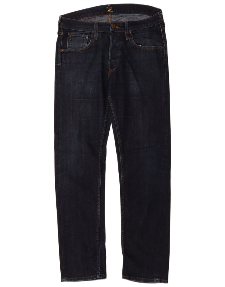 LEE Herre Daren Straight Jeans W32 L32 Marineblå Bomuld