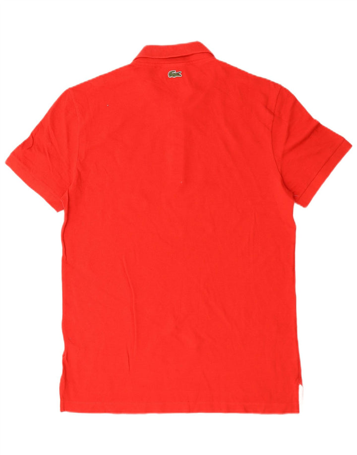 Lacoste Herre Regular Fit Polo Shirt Størrelse 4 Medium Rød Bomuld