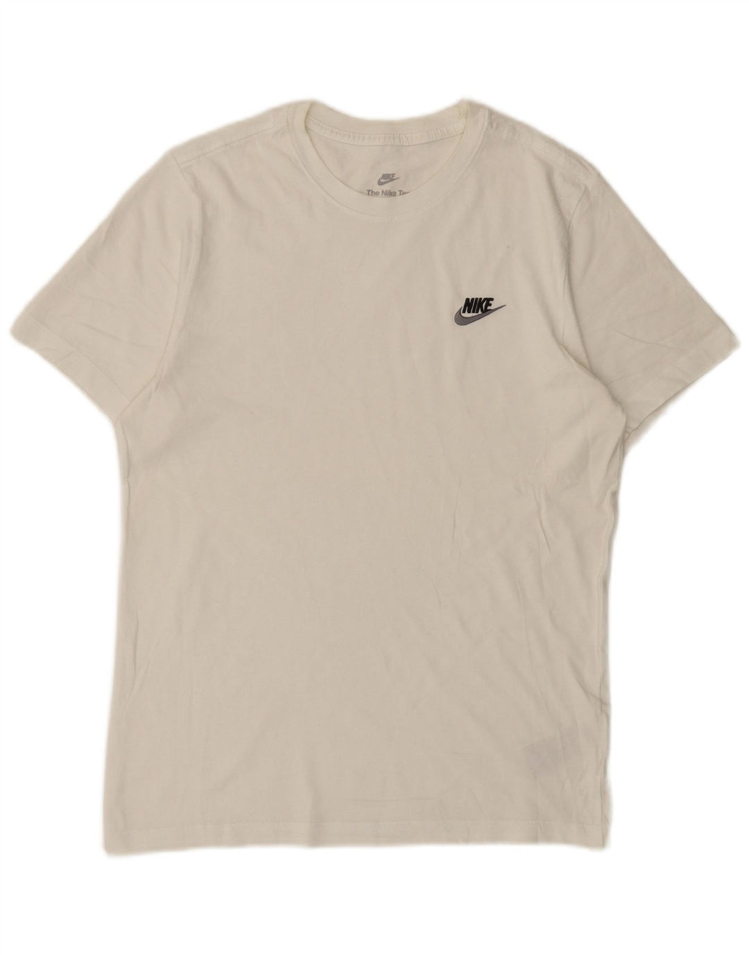 Nike T-shirt top til mænd, lille hvid bomuld