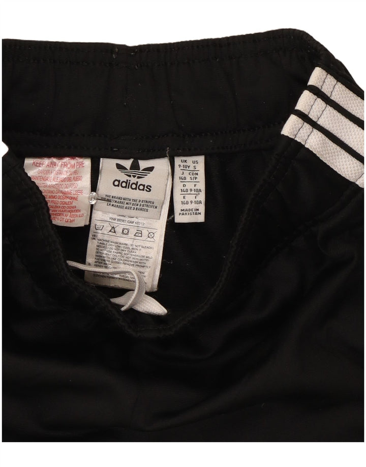 Adidas Drenge Træningsdragt Bukser Joggers 9-10 År Sort Polyester
