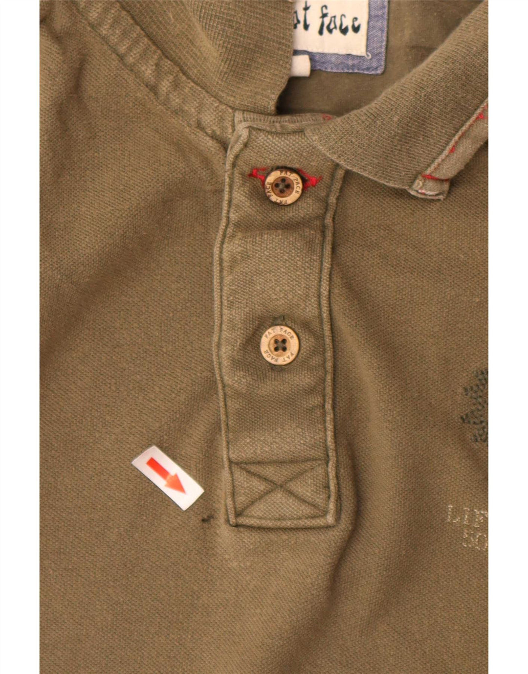 Fat Face Herre Polo Shirt XL Khaki Bomuld