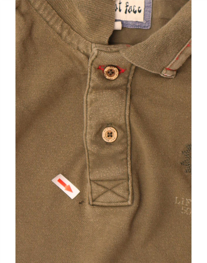 Fat Face Herre Polo Shirt XL Khaki Bomuld
