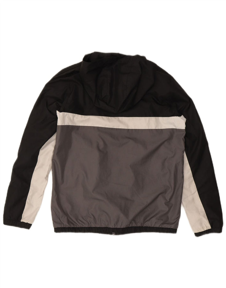 ADIDAS Boys Windbreaker Jacket 11-12 Years Multicoloured Colourblock