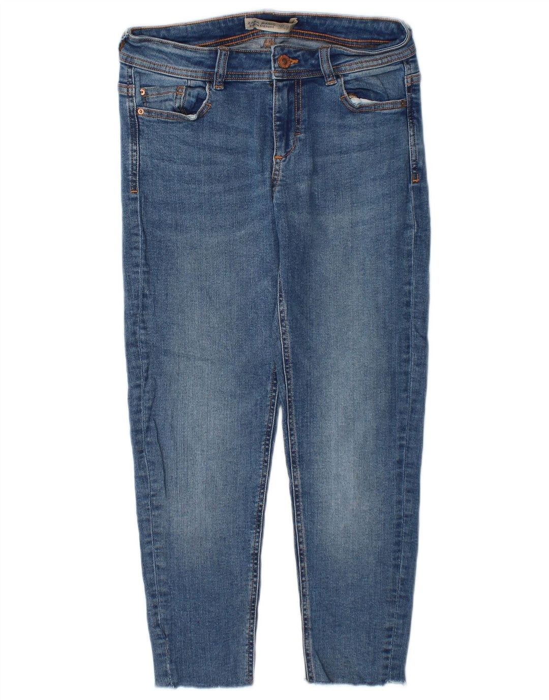 Zara Dame Slim Jeans EU 34 2XS W24 L23 Blå