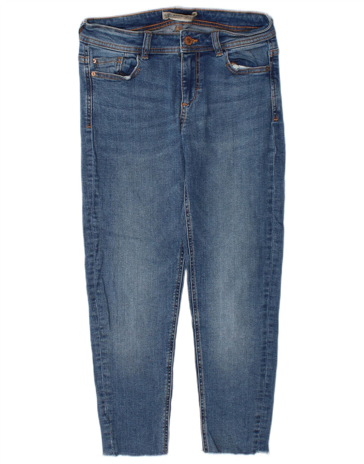 Zara Dame Slim Jeans EU 34 2XS W24 L23 Blå