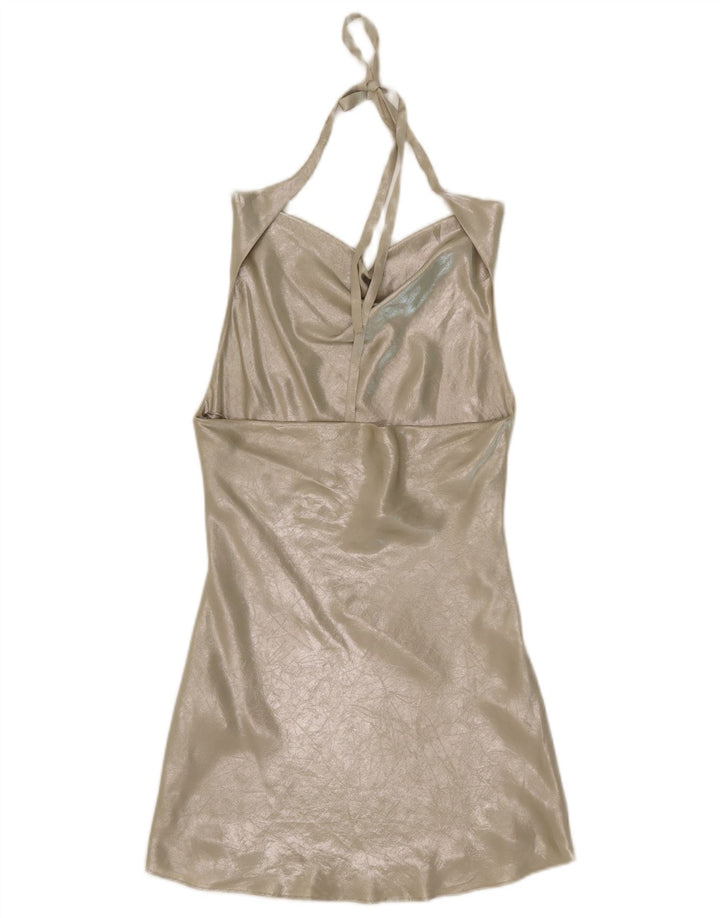 Zara Dame Grimekjole UK 6 XS Sølv Polyester