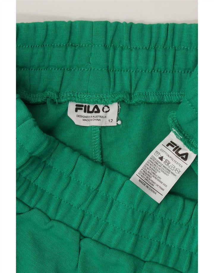 Fila Sportsshorts til kvinder UK 12 Mellemgrøn bomuld