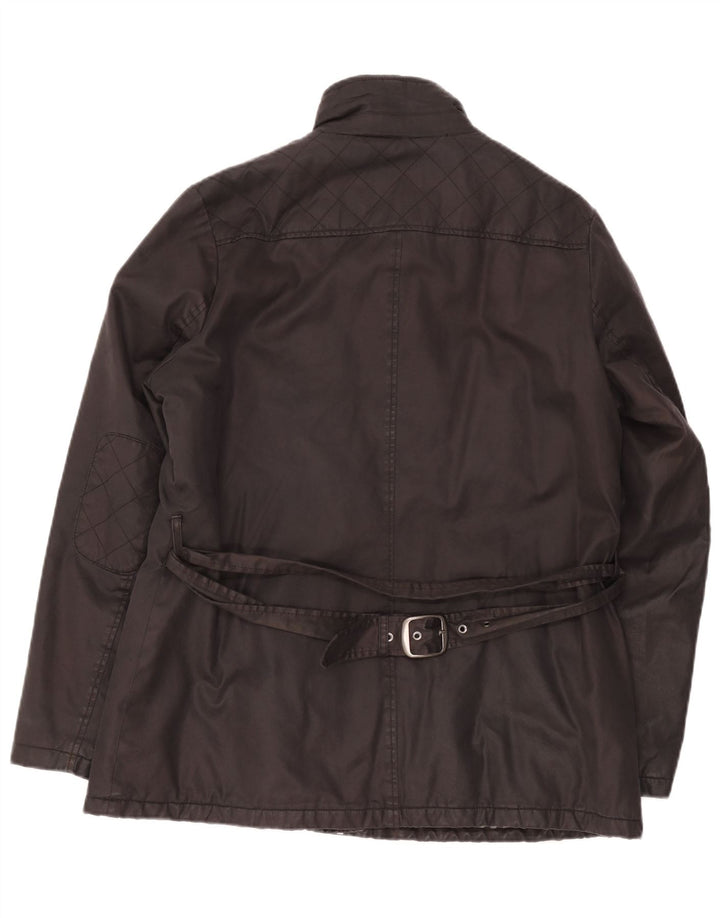 Fat Face kvinders vokset bomuldsjakke UK 18 XL Sort bomuld