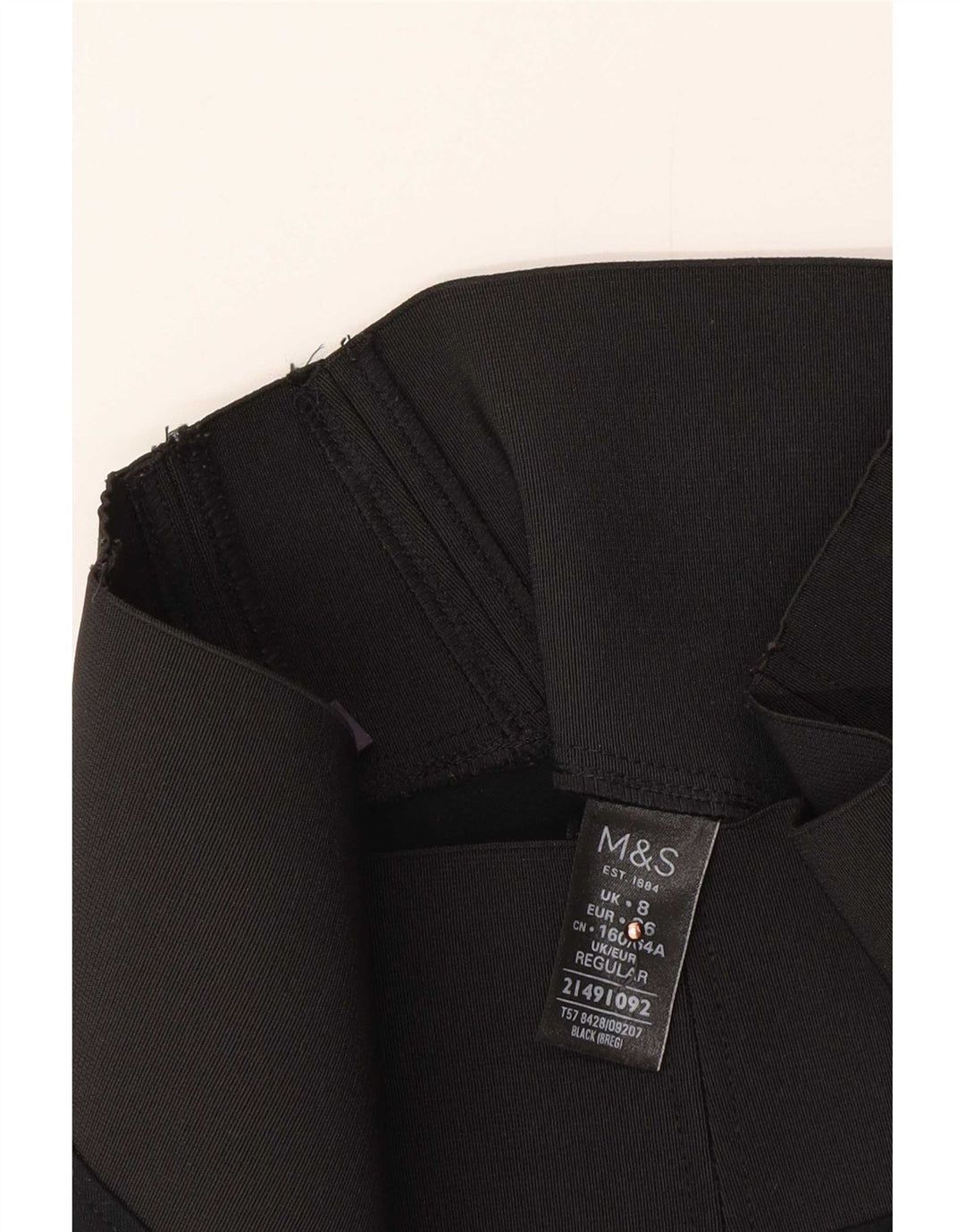 Marks & Spencer Womens Leggings UK 8 Small Black Viscose