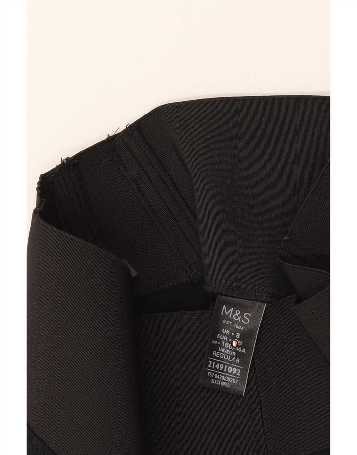 Marks & Spencer Womens Leggings UK 8 Small Black Viscose
