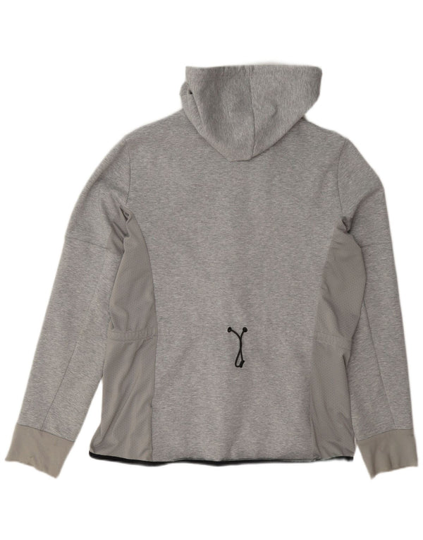 Adidas Dame Hættetrøje Sweater UK 16/18 Stor Grå Bomuld