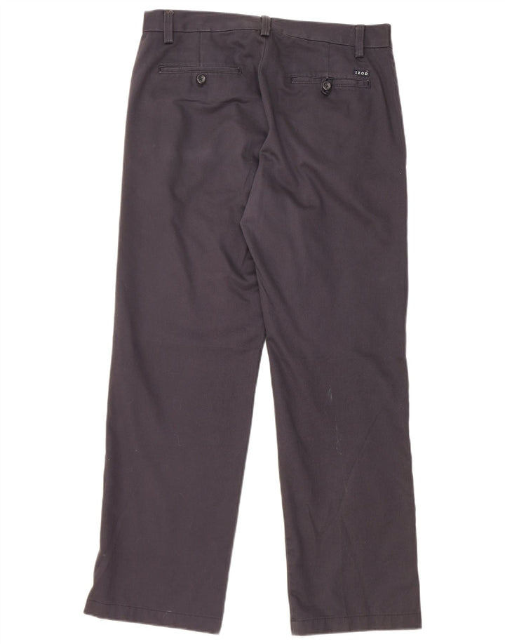 IZOD Slim Fit Chinobukser til mænd W30 L30 Marineblå bomuld