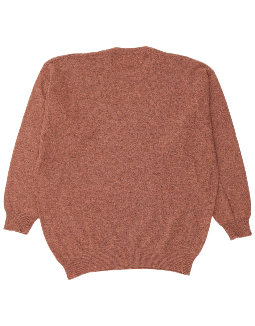 Benetton herre rund hals sweater stor brun ny uld