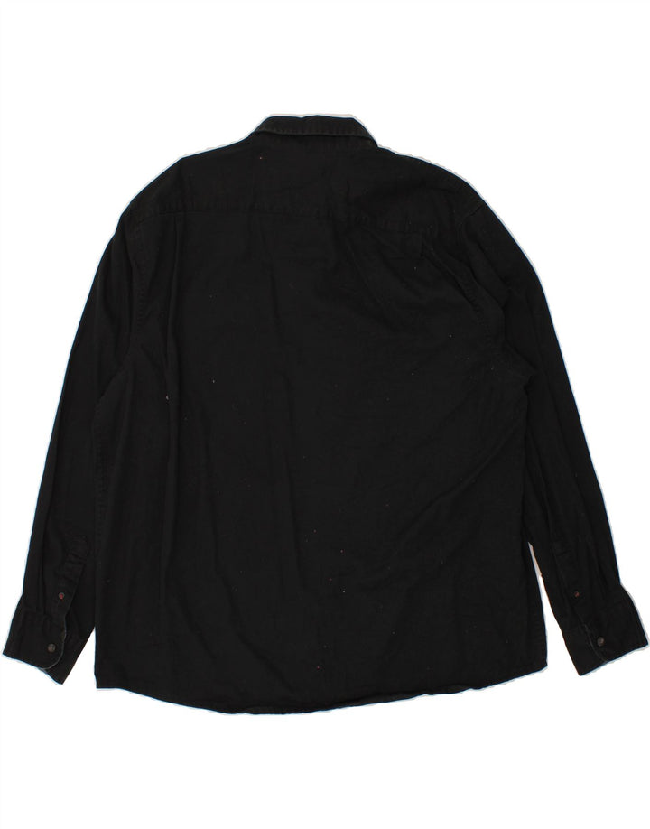 WRANGLER Herreskjorte 2XL Sort Bomuld