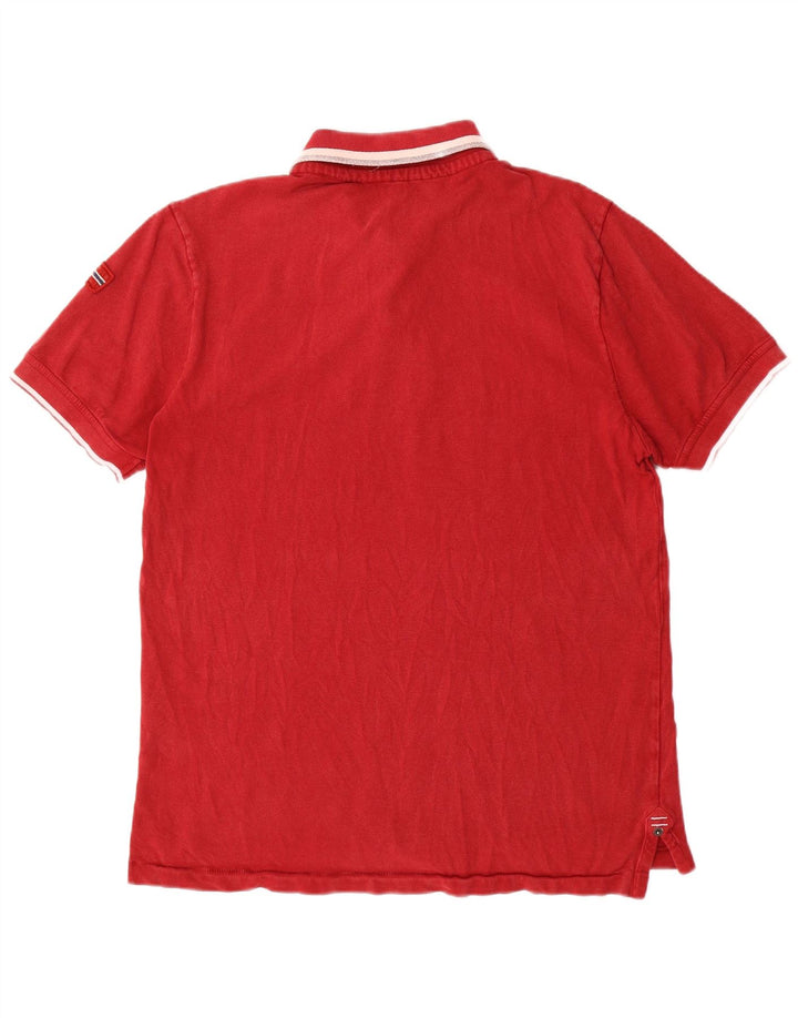 NAPAPIJRI Herre Geographic Polo Shirt Medium Rød