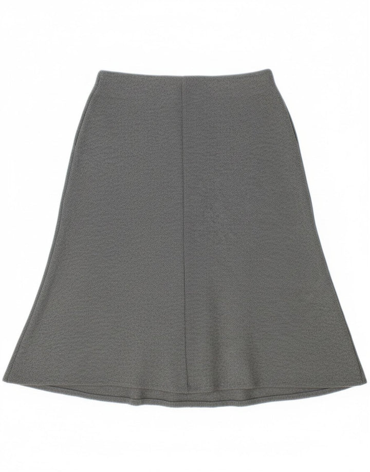 Zara Dame A-Line nederdel Small W28 Grå Polyester