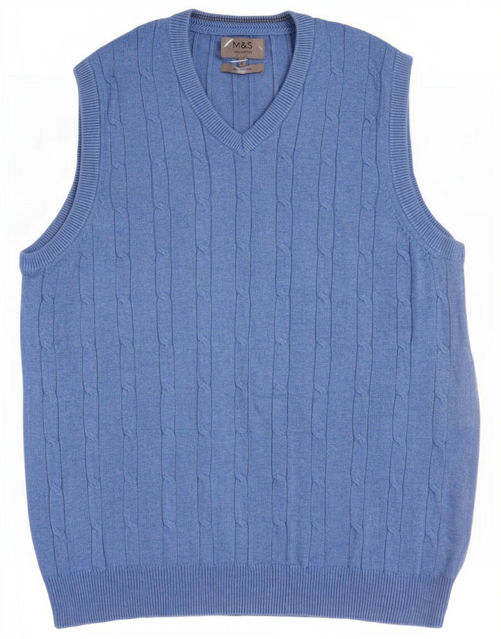 Marks & Spencer Herrevest Tank Top Lille Blå Bomuld