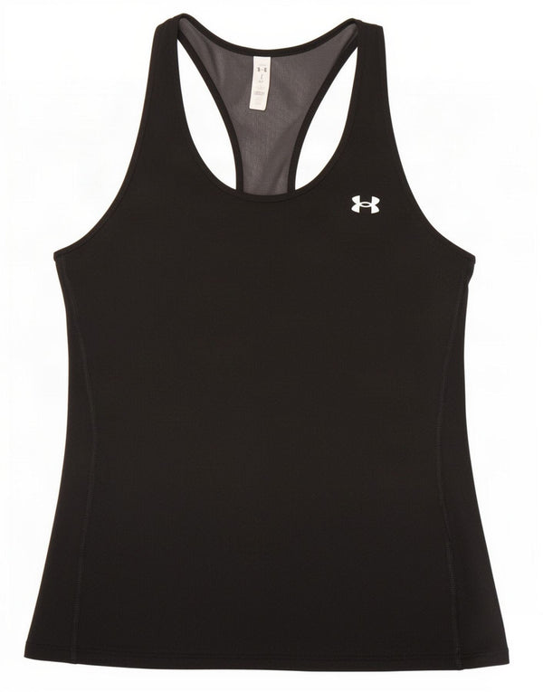 Under Armour Dame Heat Gear Vest Top UK 8 Small Black