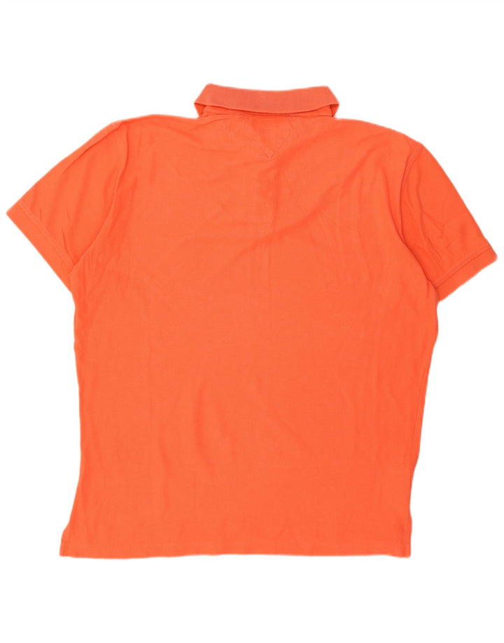 TOMMY HILFIGER Mens Regular Fit Polo Shirt XL Orange