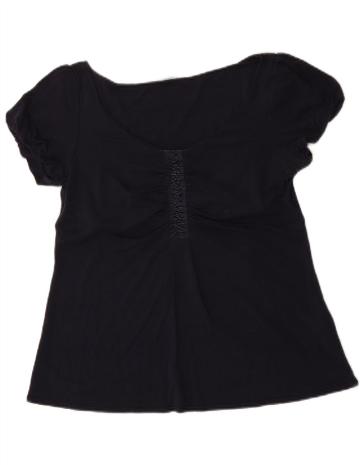 Max & Co. Damebluse Top UK 12 Medium Navy Blue