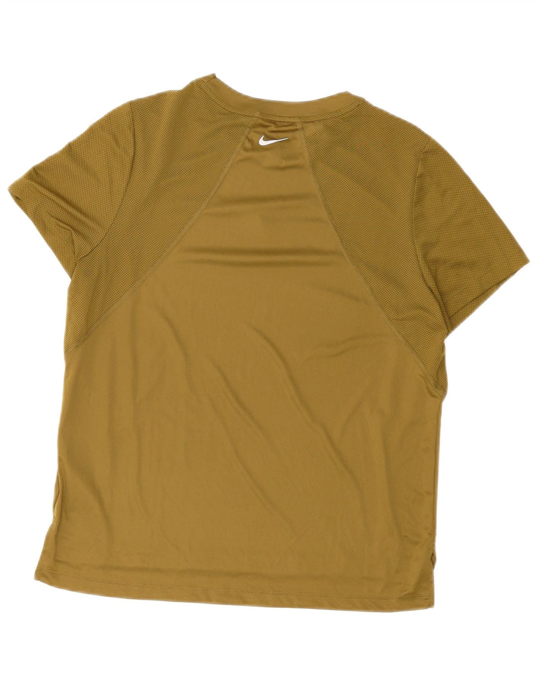 Nike Herre Dri Fit Grafisk T-Shirt Top Stor Khaki Polyester