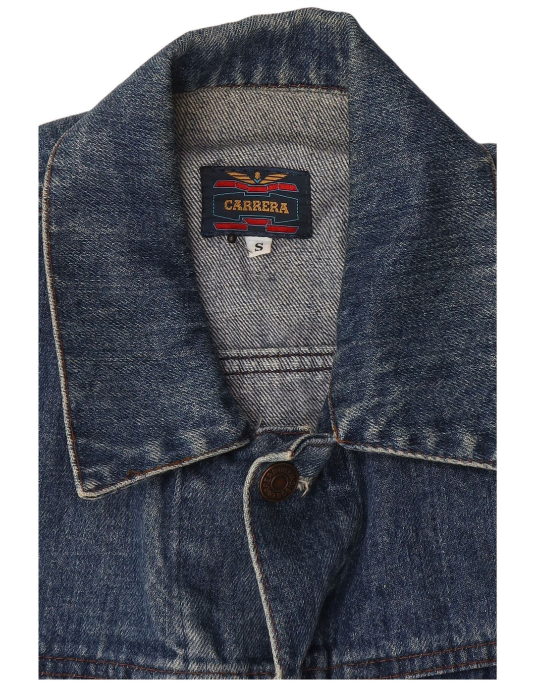 Carrera Herre Denim Gilet UK 36 Small Blue