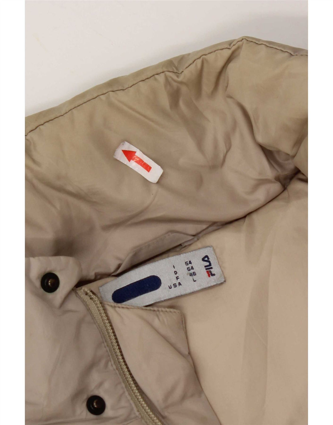 Fila Herre hættepolstret jakke IT 54 2XL Grå Nylon