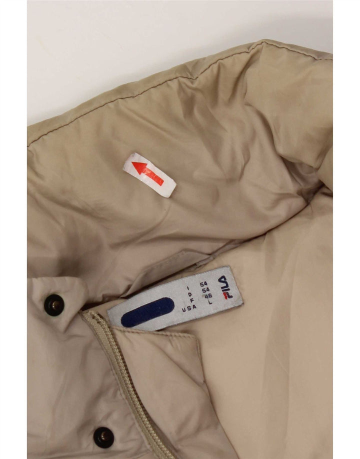 Fila Herre hættepolstret jakke IT 54 2XL Grå Nylon