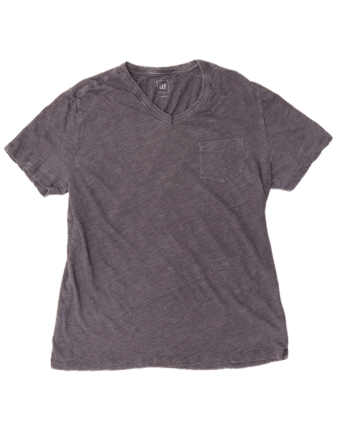 Gap Herre T-Shirt Top Stor Grå Flecked Bomuld