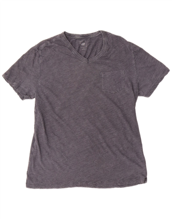 Gap Herre T-Shirt Top Stor Grå Flecked Bomuld