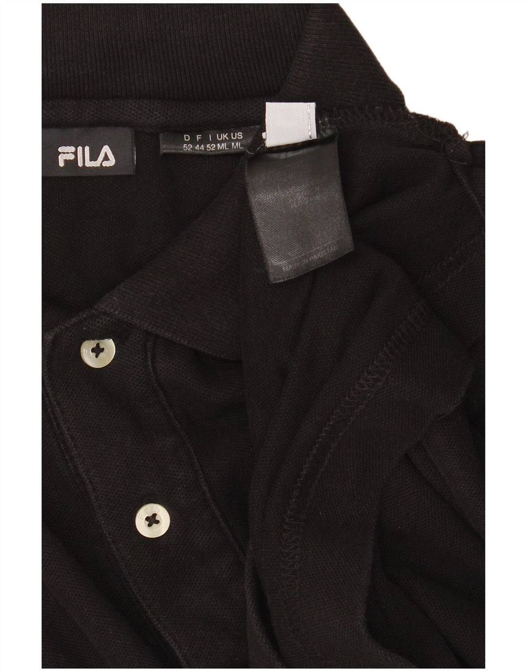 FILA Poloshirt til mænd Medium Sort Bomuld