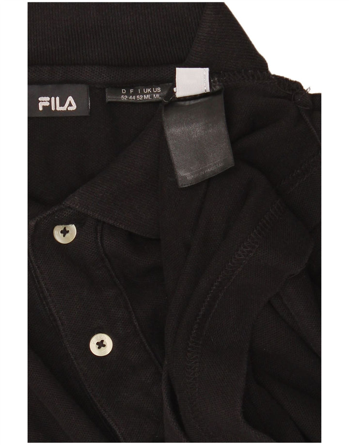 FILA Poloshirt til mænd Medium Sort Bomuld
