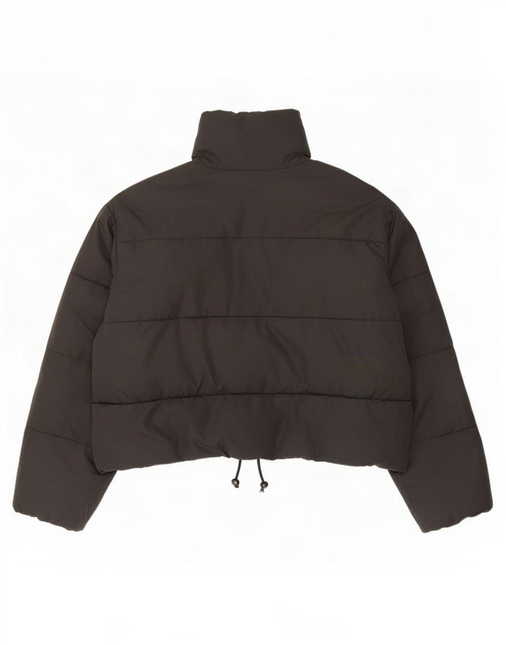 Zara Dame Oversized Polstret Jakke UK 10 Small Black Polyester