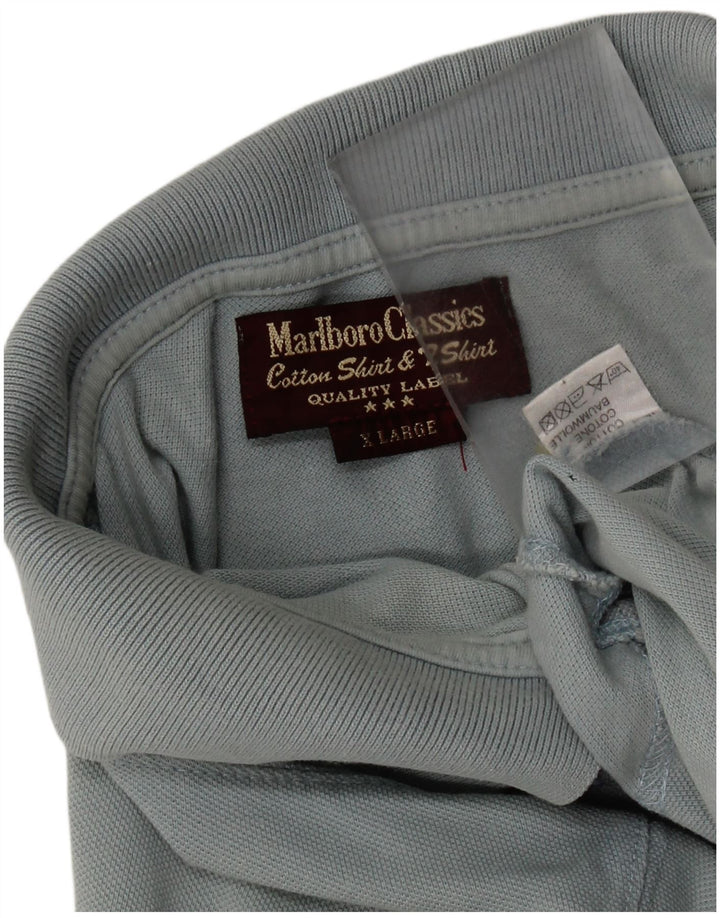 MARLBORO CLASSICS Poloskjorte til mænd XL Blå Bomuld