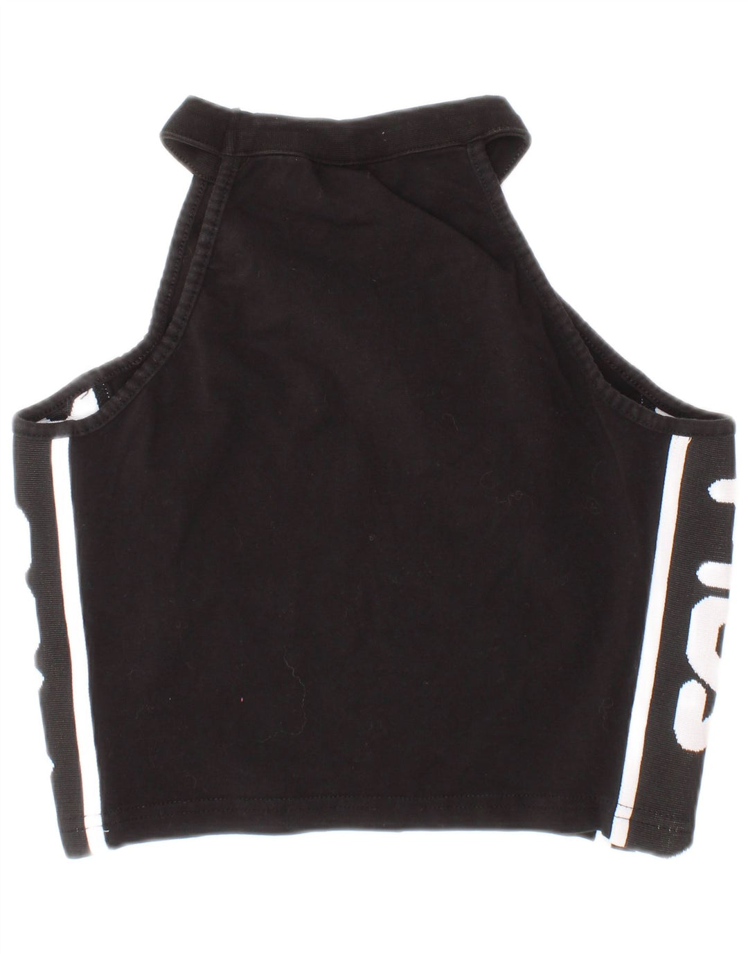 Fila Graphic Crop Top til kvinder XS Sort bomuld