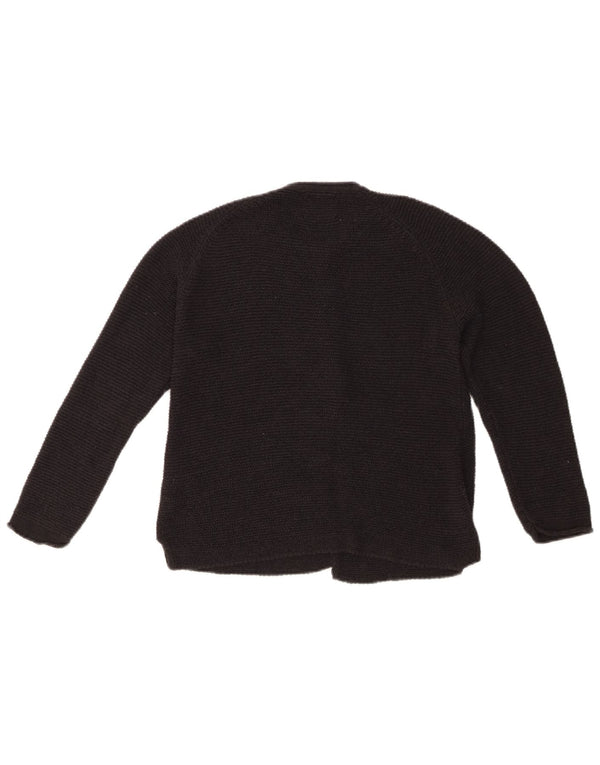 Zara Girls Cardigan Sweater 7-8 År Sort Akryl