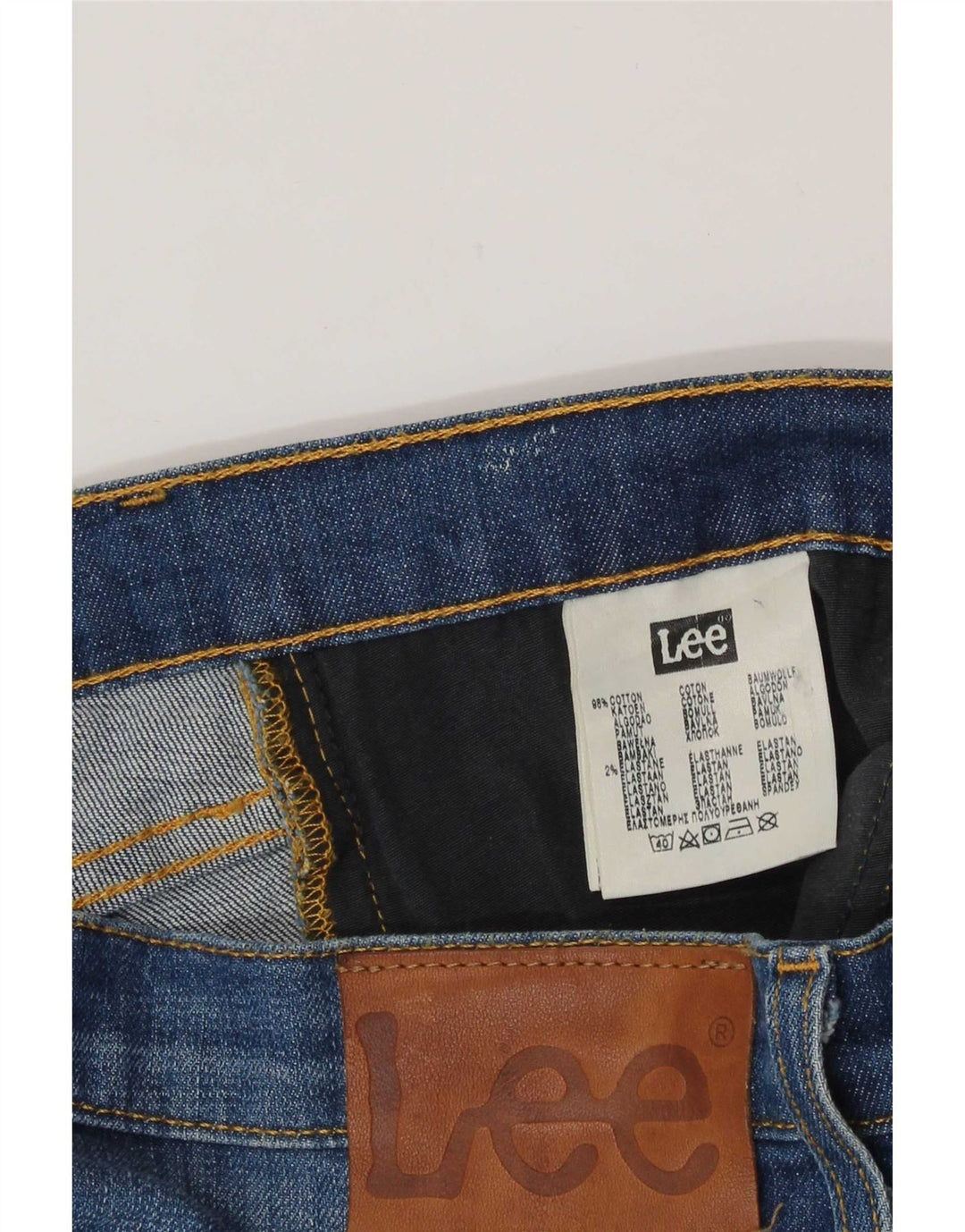 Lee Mens Daren Straight Jeans W32 L31 Blå Bomuld