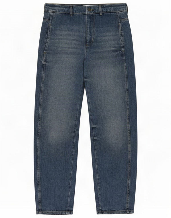 Zara Dame Baggy Jeans med høj talje EU 32 2XS W22 L30 Blå