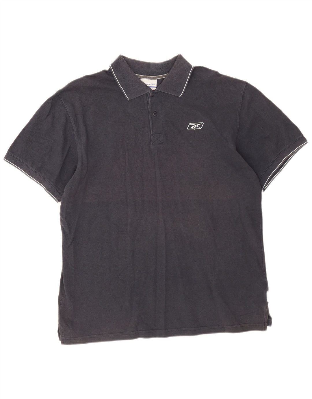 Reebok herre poloshirt XL marineblå bomuld