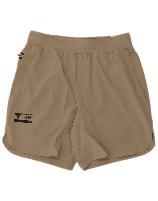 Under Armour Herre Sportshorts Medium Khaki Polyester