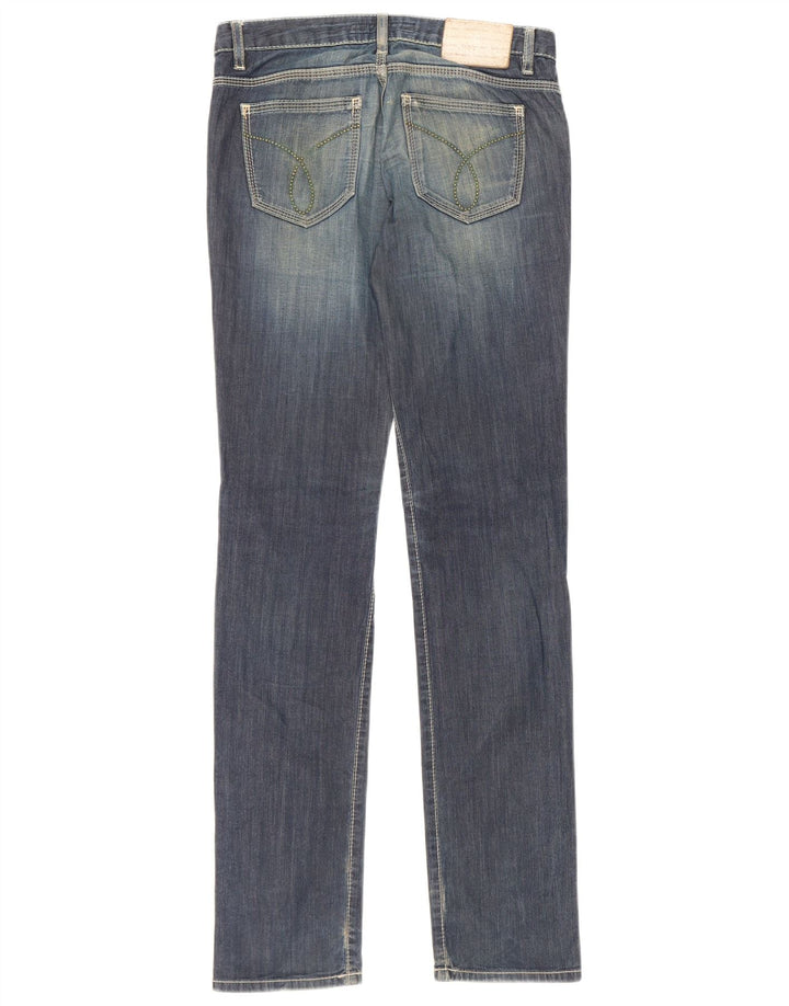 Calvin Klein Dame Slim Jeans W26 L33 Blå Bomuld