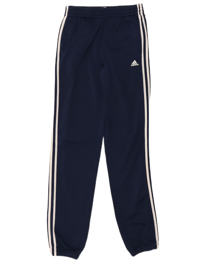 Adidas Drenge Træningsdragt Bukser Joggers 15-16 År Marineblå Polyester