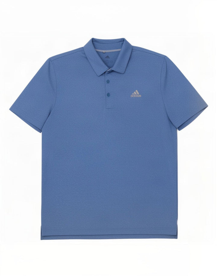 Adidas Poloskjorte til mænd, stor blå polyester
