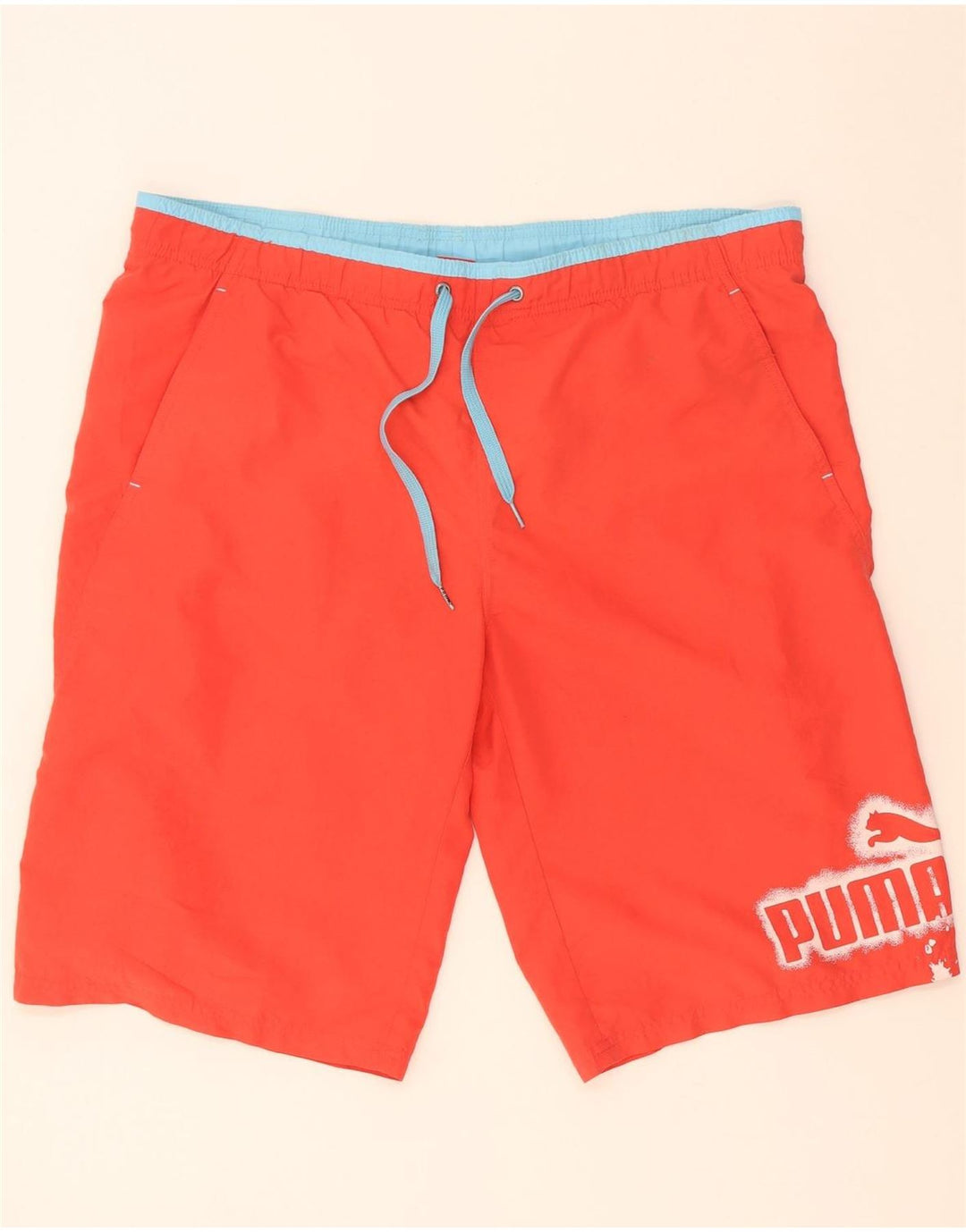 Puma Herre grafiske badeshorts store røde polyester