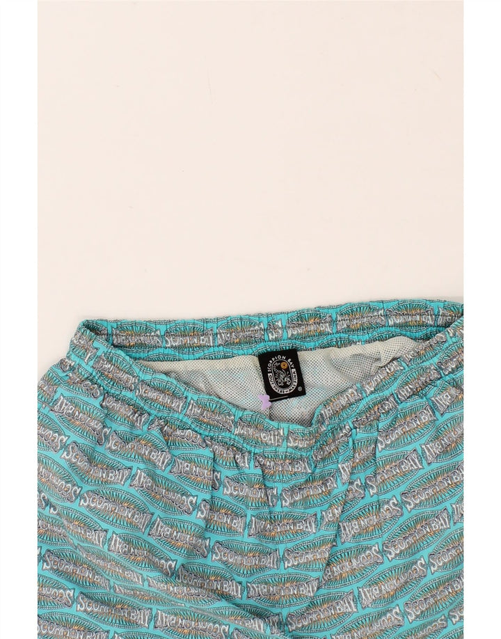 SCORPION BAY Mens Graphic Sport Shorts Medium Blue Vintage Scorpion Bay and Second-Hand Scorpion Bay from Messina Hembry 