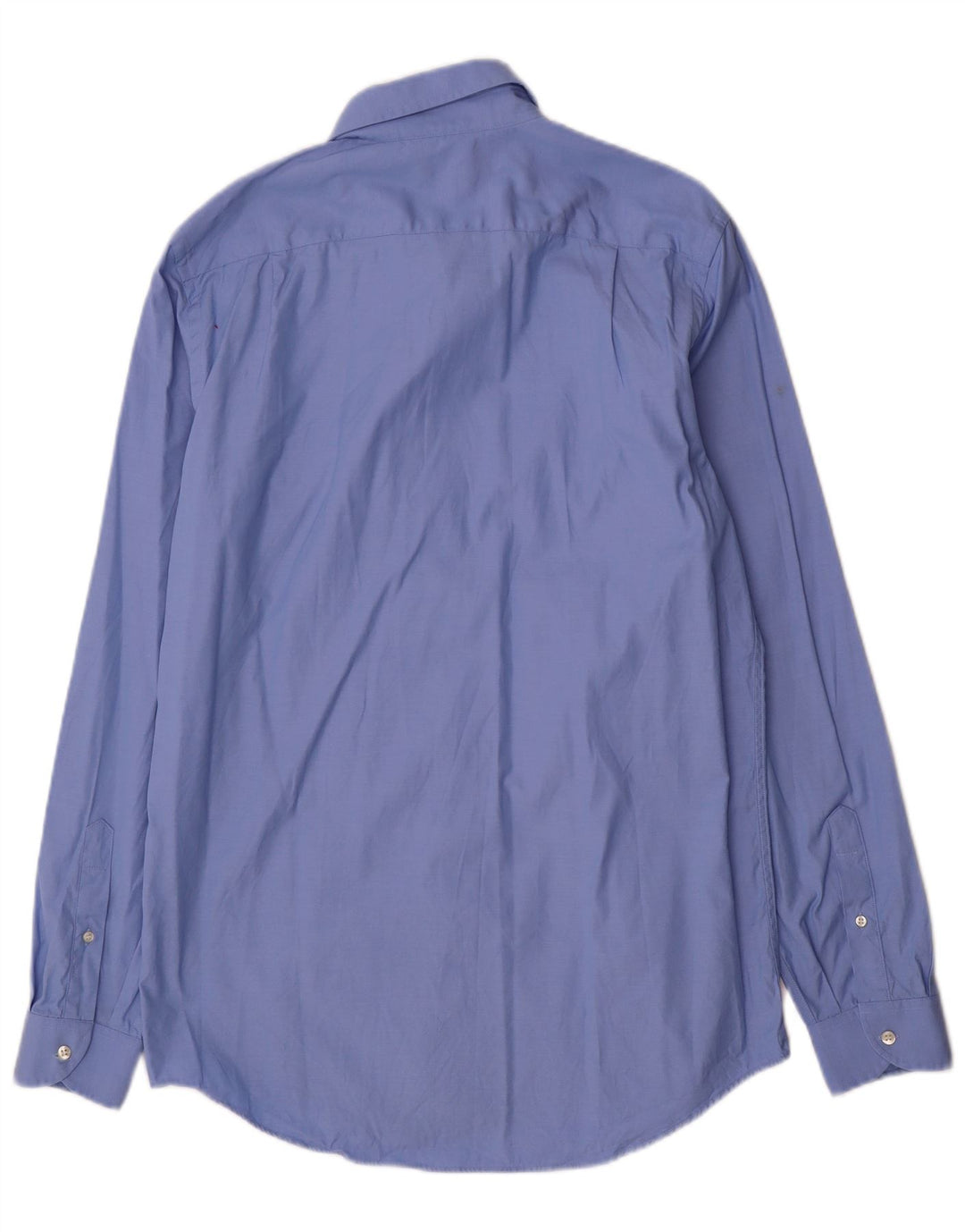 Lacoste Herre Regular Fit Skjorte Størrelse 40 15 1/2 Medium Blue Bomuld