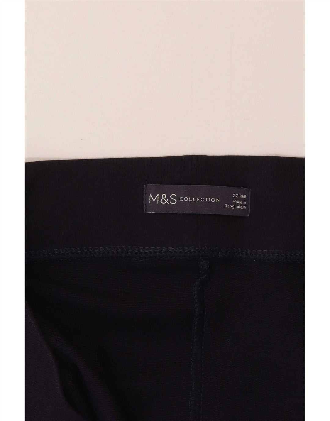 Marks & Spencer Dame Leggings UK 22 3XL Marineblå Bomuld