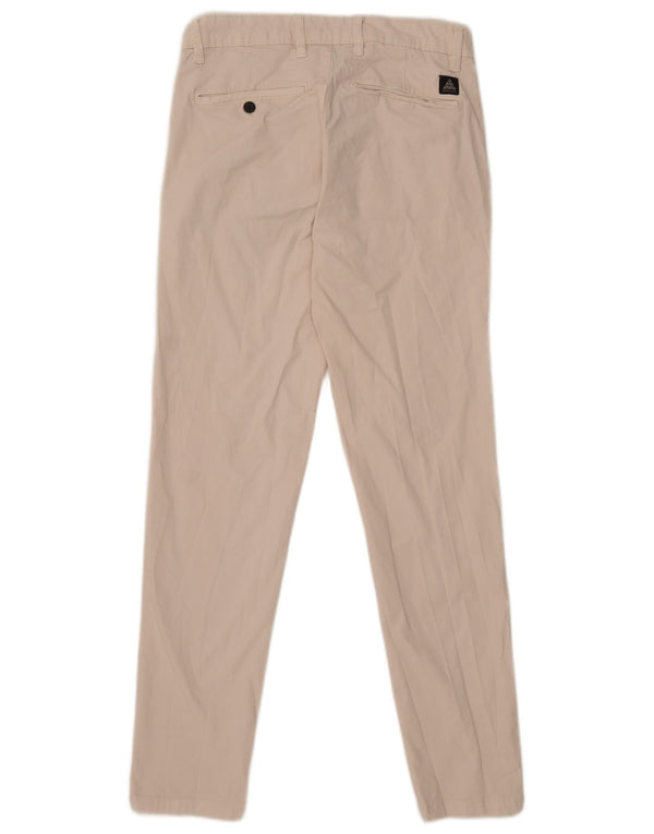 Zara Herre Slim Fit Chinobukser EU 40 Medium W31 L29 Beige Bomuld